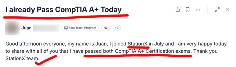 Community post: I already passed CompTIA A+ today
